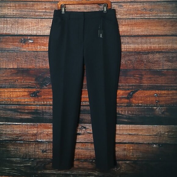 NWT Express Editor Pants 12 Black Twill High Rise Skinny - Picture 3 of 9